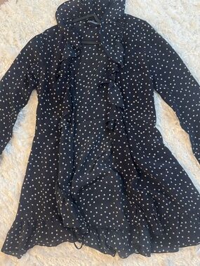 Realisation Par Navy Blue Star Print Mini Dress